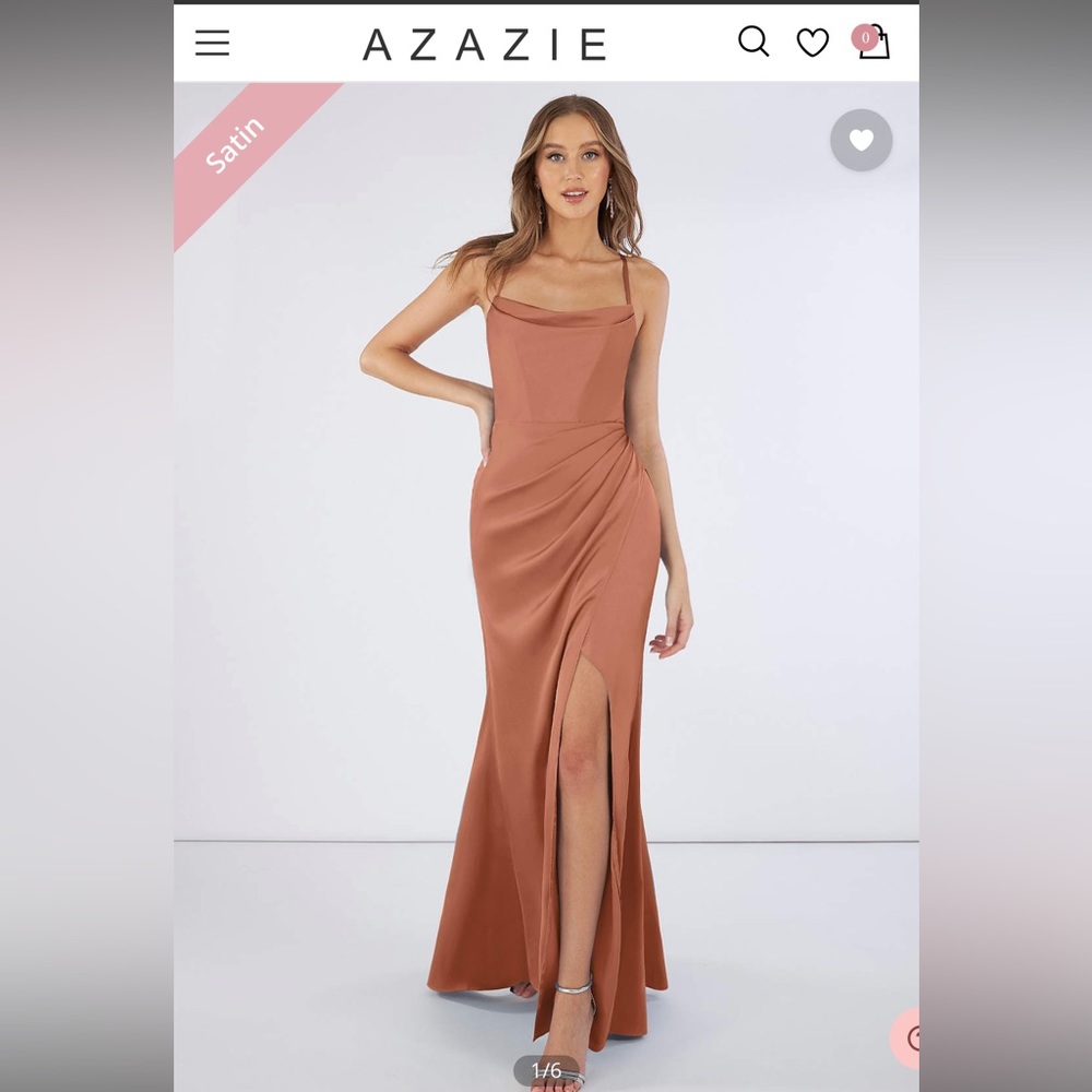Azazie Bronzer Size A4 Dress